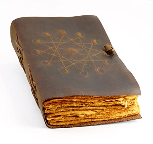 ThoughtSpace Journals Vintage Leather Journal with Lush Vintage Deckle Paper