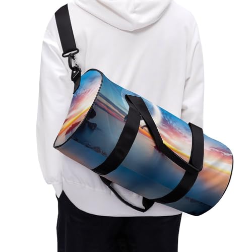 Sac week-end dauphin coucher de soleil léger et robuste pour voyage et gym - 6