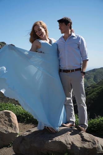 Image of Yilis Double V Neck Formal Dress for Juniors Pleated A-line Chiffon Wedding Party Gown Lilac US12