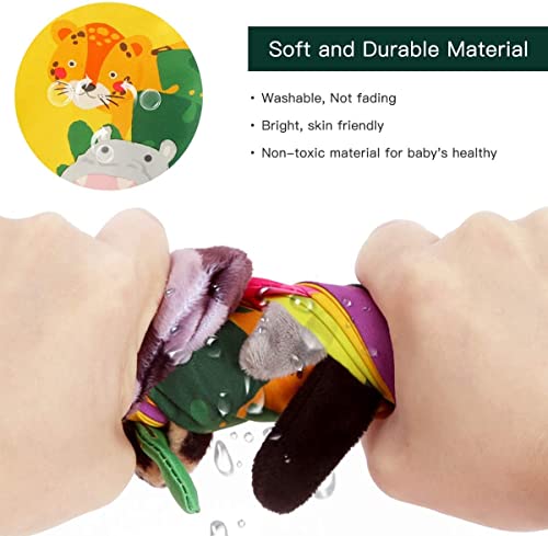 beiens Baby Books Toys, Touch and Feel Cloth Crinkle Soft Books, Toys for 0-3-6-12-18 Months Infant Newborn Baby Boy Girl Shower Gifts Set, Sensory Learning Stroller Toys (3PCS)