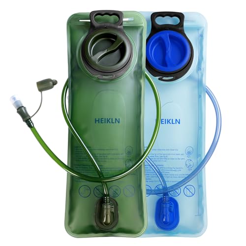 HEIKLN Hydration Bladder 3 Liter Water Bladder Pack of 2 Water Storage Bag Reservoir Hydration Pack Replacement for Bicycling Hiking Camping Hunting Running