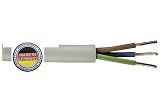 Pollmann NYM J 3x1,5 3x2,5 5x1,5 5x2,5mm² Mantelleitung Elektroleitung Kabel 1-25m (NYM-J 3 x 1,5mm², 5 Mtr.)