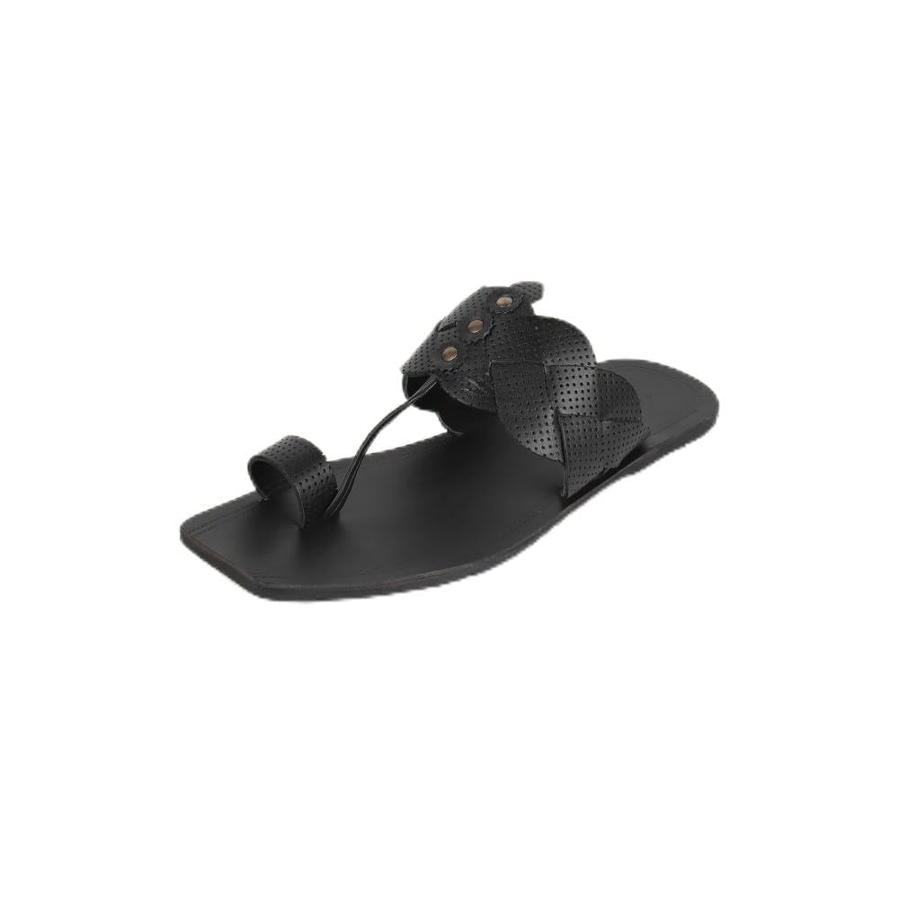 Men's Kolhapuri Leather Chappal-image-31