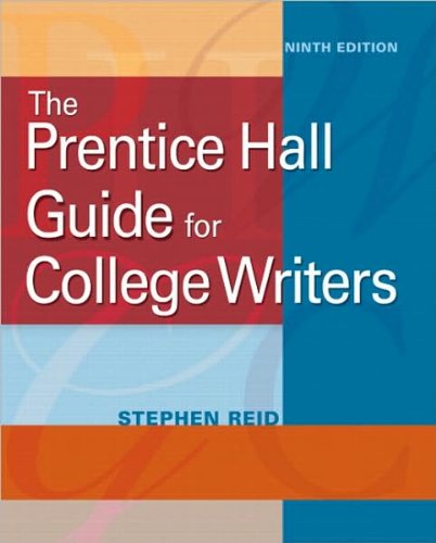 Stephen Reid'sPrentice Hall Guide for College Writers, The (9th Edition) (MyCompLab Series) [Hardcover](2010)