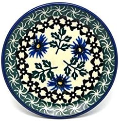 Polish Pottery Coaster - Blue Chicory