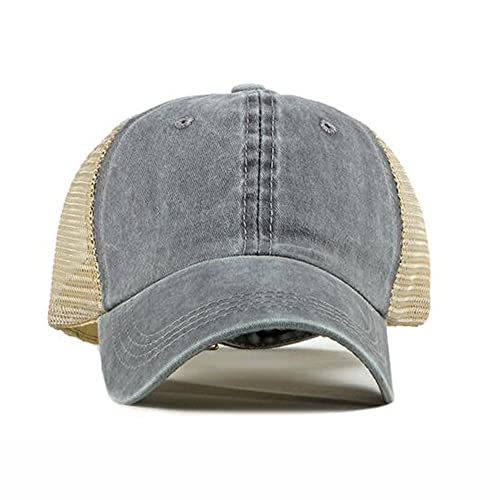 Croogo ZM02-2 Men Women Summer Mesh Baseball Cap Quick Dry Cooling Sun Protection Golf Cap Running Adjustable Snapback Hat,Gray-Zm02 thumb #2