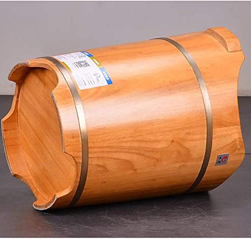 Bañera de madera para pies con tapa, 50 cm alto miniatura 4