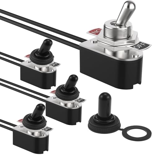 DALQUIS 4 Pcs Heavy Duty Toggle Switch with 5.1