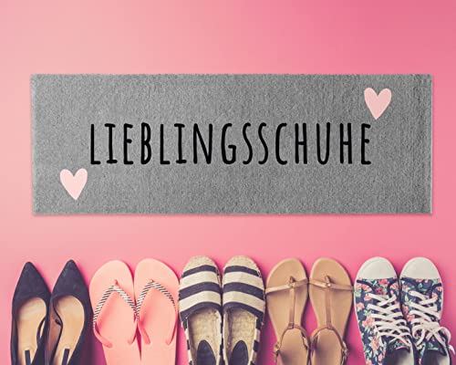 ElbFuchs ECO Lieblingsschuhe - Felpudo (100 x 35 cm, para interior y exterior, diseño de felpudos Cover