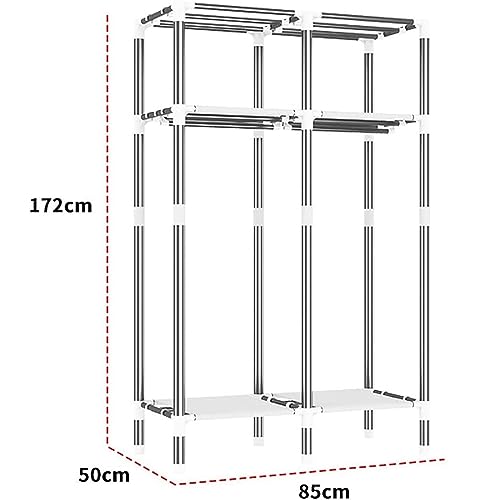 Armario ideal para dormitorio de invitados que busca organizar ropa con baldas de tela 3