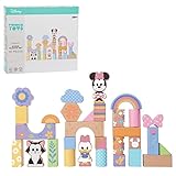 Disney Wooden Toys Minnie Mouse Blocks Set, Kids Toys for Ages 2 Up