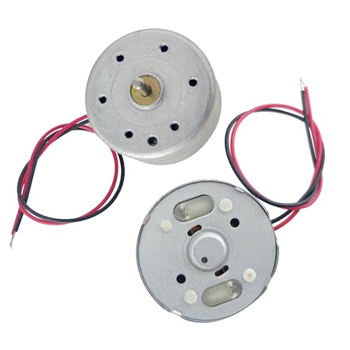 bociloy 3Pcs 5V 6000RPM DC Motor Mini Electric Motor with Wire for DIY Model, Science Experiments