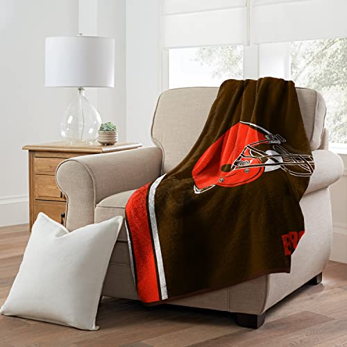 NORTHWEST The Company NFL Polyester Sherpa Throw Blanket 50X60, Cleveland Browns