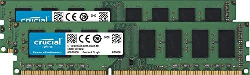 Crucial RAM CT2K102464BD160B 16GB Kit (2x8GB) DDR3 1600 MHz CL11 Desktop Memory