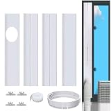 Klimaanlage Fensterabdichtung Platte PVC für Mobile Klimageräte, 4 Pcs Fenster Klimaanlage Abdichtung, Klimaanlage Fensterdurchführung für Klimaanlage Abluftschlauch 150mm für Schiebefenster