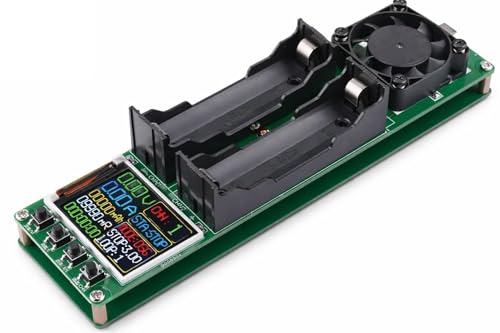 Image of METAPOD 18650 Lithium Battery Capacity Tester with LCD Display | Internal Resistance Measurement | Type-C Input | Battery Analyzer with Cycle Test Function