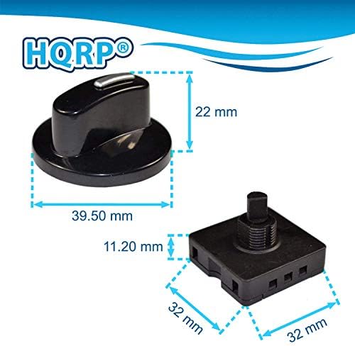 HQRP Rotary Switch 4-Position 3-Speed 120V-250V, 10A Fan Heater Speed Selector