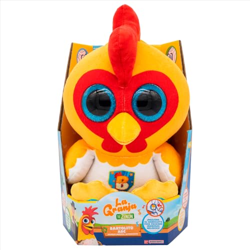 Miniatura 8 de Bandai Bartolito ABC Peluche Interactivo de 30 cm con Sonidos, Música y Aprendizaje en Inglés y Español, Incluye 2 Pilas AA, Juguete Educativo y Divertido para Niños (AR85870)