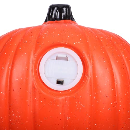 Vela de plástico con forma de calabaza ahuecada y funcionamiento eficiente a batería 5