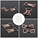 MAGICLULU 20Pcs Rose Gold Bow Tie Paper Clips Creative Decorative Bookmark Clips for Organizing Documents at Office Home and School 1.18X0.78 Inch