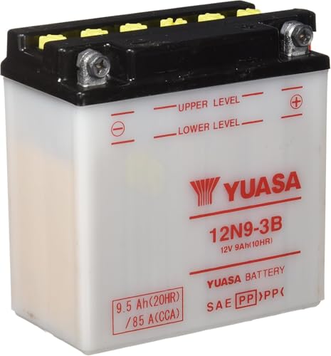 Batterie moto YUASA 12N9-3B conventionnelle 12V 9Ah pour deux-roues