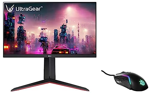 Image of LG 24Gn650 Ultragear Gaming 24 Inch (60 Cm) LCD 1920 x 1080 Pixels IPS Full Hd - 144Hz & SteelSeries Rival 5 Bundle | Esports Gaming Bundle | G-Sync & Freesync Premium | Gaming Monitor + Gaming Mice