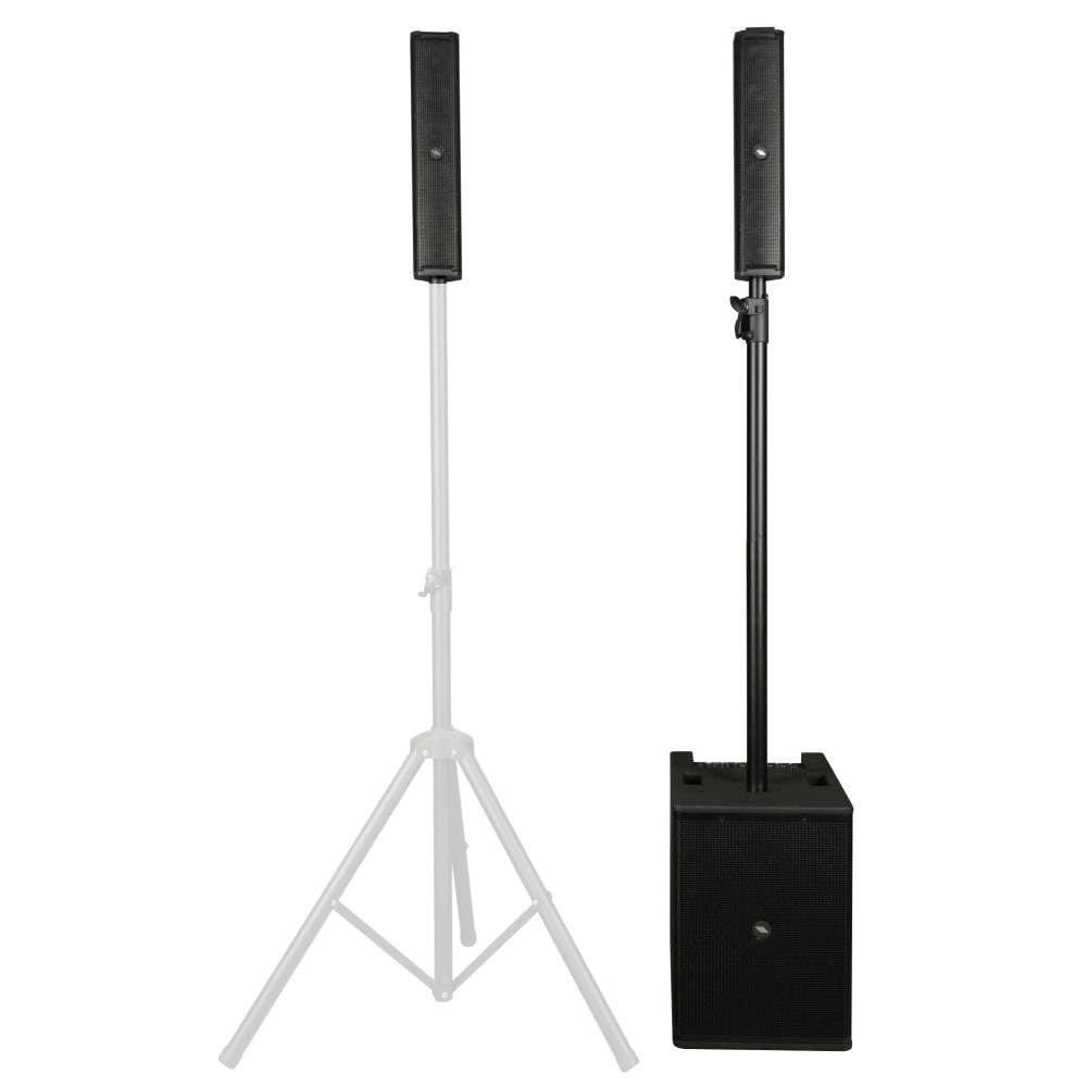 Proel SESSION700 3-Wege-Audiosystem mit 1400 W Spitzenleistung mit Bluetooth-Modul und App für Android und iOS, Schwarz.