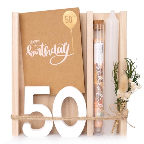 KKSJK Geldgeschenke Geburtstag, Kerzen Geschenkset Geburtstag mit Holztablett, Kerzenhalter und Trockenblumen, Geldgeschenke Verpackung Wunscherfüller, Kerzenset Geburtstagsgeschenke für Frauen (50) KKSJK Geldgeschenke Geburtstag, Kerzen Geschenkset Geburtstag mit Holztablett, Kerzenhalter und Trockenblumen, Geldgeschenke Verpackung Wunscherfüller, Kerzenset Geburtstagsgeschenke für Frauen (50)