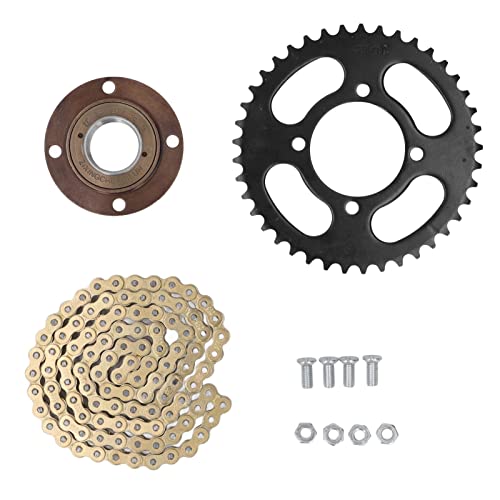 Kit entraînement chaîne 420 doré plateau 41T 104 maillons pour vélo et moto cross