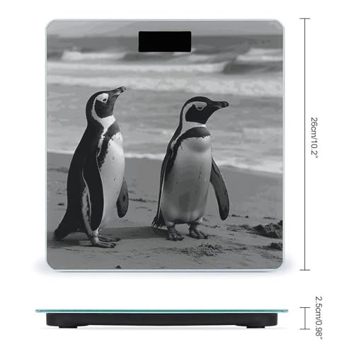 Báscula digital de baño con superficie de vidrio templado miniatura 2