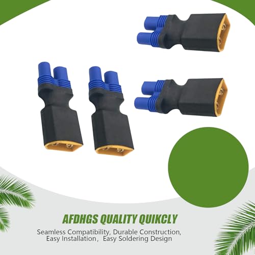 4 piezas conector XT60 macho a EC3 hembra miniatura 6