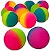 Jumbo Super Bouncy Balls - (Pack of 12) 2.35 Inch Balls for Kids in Bright Assorted Multi Colors for Birthday Party Favors and Carnival Prizes in Bulk by Bedwina
