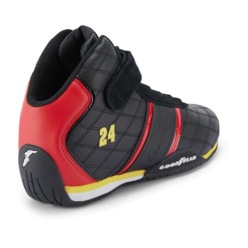 Goodyear Racing Mens Driving Sneakers Hendrick Motorsports Accelerate High Top Athletic Leather Racing Shoes for Adults Performance Footwear with Non-Slip EVA Rubber Soles4