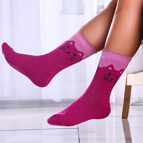 Jeasona Wool Hiking Socks for Women Warm Winter Thermal Thick Socks for Cold Weather Cozy Gifts for Women Mom 5 Pairs