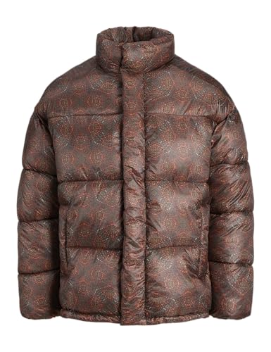 JACK & JONES Jorgreenpoint-Chaqueta Acolchada amortiguadora, Black/Detail:AOP, S Hombres