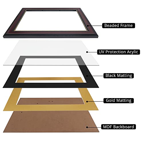 Graduationmall85x11diplomaframewithblackovergoldmatordisplay11x14documentwithoutmatuvprotectionacrylicmahoganywithgoldbeads Urban Country Home Decor Graduationmall 85×11 diploma frame with black over gold mat or display 11×14 document without mat uv protection acrylic mahogany with gold beads urban country home decor