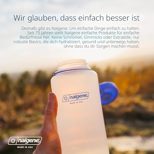 Nalgene 078701_Sustain_Weithals_Trinkflasche_1_Liter, Blau