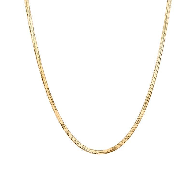 18K Gold Plated Titanium Steel Snake Chain Anti Tarnish Necklace For Women Chain (B0DG62515J) Amazon Price History, Amazon Price Tracker