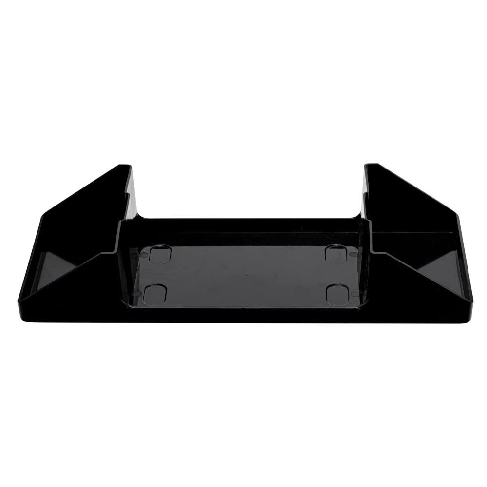 Restaurantware Organizador de condimentos de plástico negro/dispensador de servilletas interplegables, 7 x 6 1/2 pulgadas, 1 caja