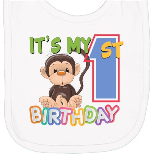 inktastic Monkey First Birthday Newborn Bib