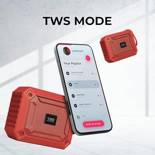 Image of Everyday Portable Bluetooth Speaker - Wireless Shockproof Speaker with Carry Strap, Loud Stereo Sound for Travel & Road Trips