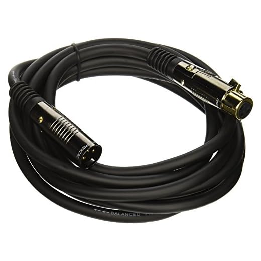 Monoprice 1097-4752 10' Premier Series XLR Male to XLR Female 16AWG Cable - Gold Plated