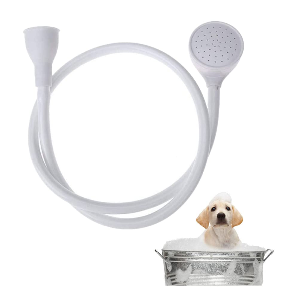 Doccia Con Tubo Bianco | Soffione + Tubo 1M | Per Pulizia Animali E Bambini | Con Fascetta - Foto 12