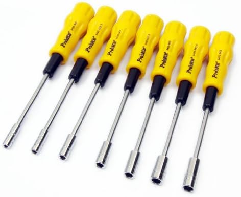Pro'sKit 1PK-9402 Hex Nut Driver Set, Yellow