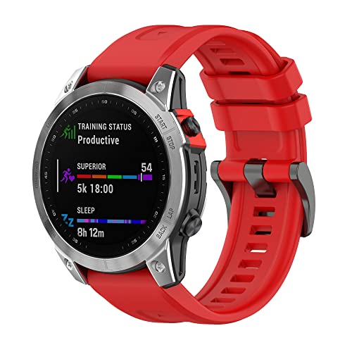 Bracelet silicone Garmin Fenix 6 Pro antichoc et imperméable fixation Easyfit