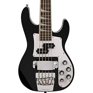 Jackson X Series Concert Bass™ CBXNT DX V, Gloss Black - Les Beatles, Paul McCartney, John Lennon, RIngo Starr, George Harrison