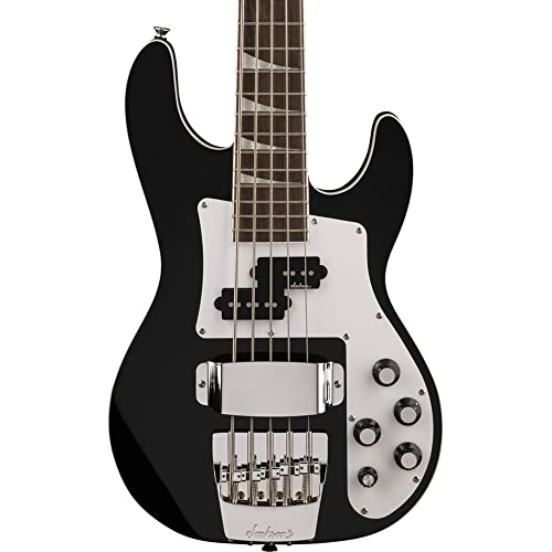 Jackson X Series Concert Bass™ CBXNT DX V, Gloss Black - Les Beatles, Paul McCartney, John Lennon, RIngo Starr, George Harrison Jackson X Series Concert Bass™ CBXNT DX V, Gloss Black
