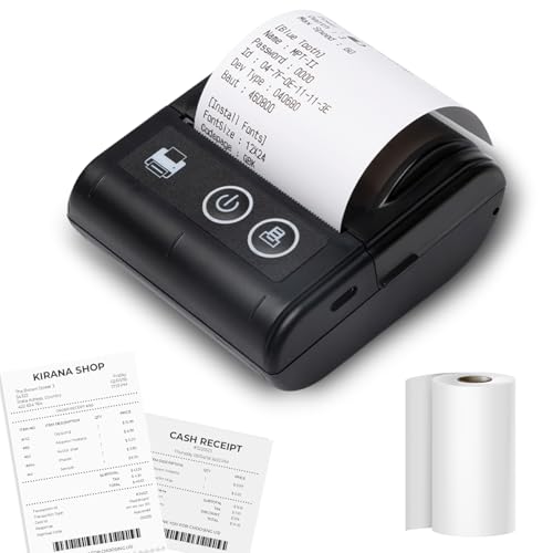 SEZNIK Veer Bluetooth+USB Thermal Receipt Printer 58 mm | Recharg...