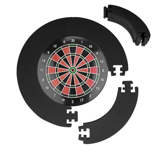 Trintion Dart Board Surround Ring Durable PU Dartboard Surround Dart Backboard Ring Compatible with Standard Size Boards