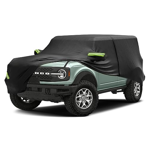 Image of Car Cover for Ford Bronco 2021-2023 6 Layers All Weather 240T Windproof Waterproof All Weather Protection Outdoor Covers Compatible with Ford Bronco